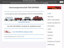 Tablet Screenshot of ig-trix-express.de